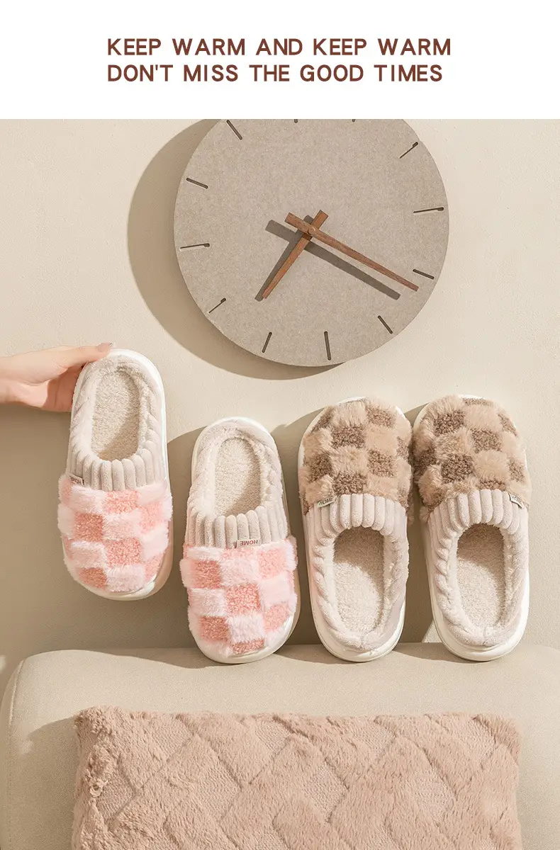 Thick-Soled Cotton Slippers for Women, Autumn and Winter 2026 New Style, Indoor Non-Slip, Trendy, Cute, Warm, Fashionable, Plush Shoes — feature 12