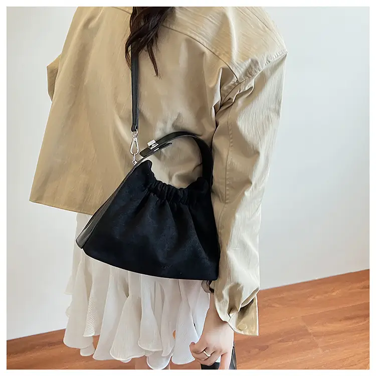 Brown Pleated Crossbody Bag for Women — feature 14