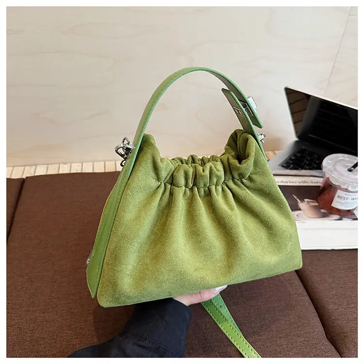 Brown Pleated Crossbody Bag for Women — feature 27