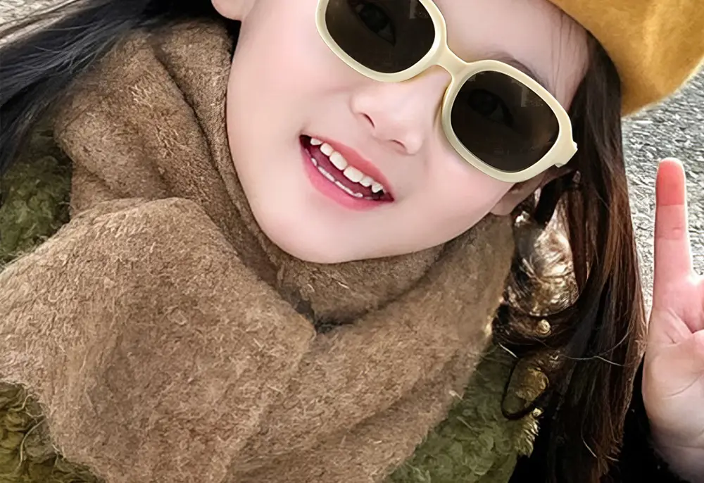 Anti-UV Sunglasses for Girls 1986 Style Pink — feature 12