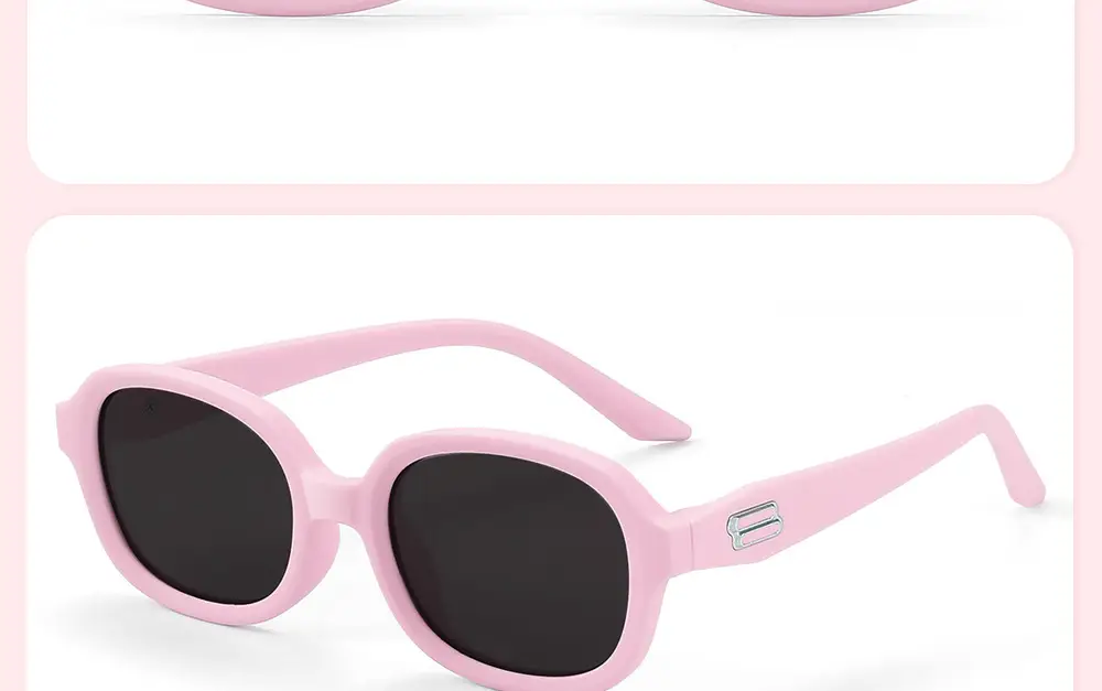 Anti-UV Sunglasses for Girls 1986 Style Pink — feature 38