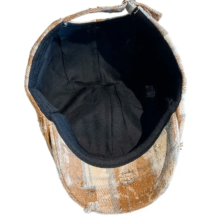 Vintage Plaid Duckbill Cap for Women Reversible - Image 8