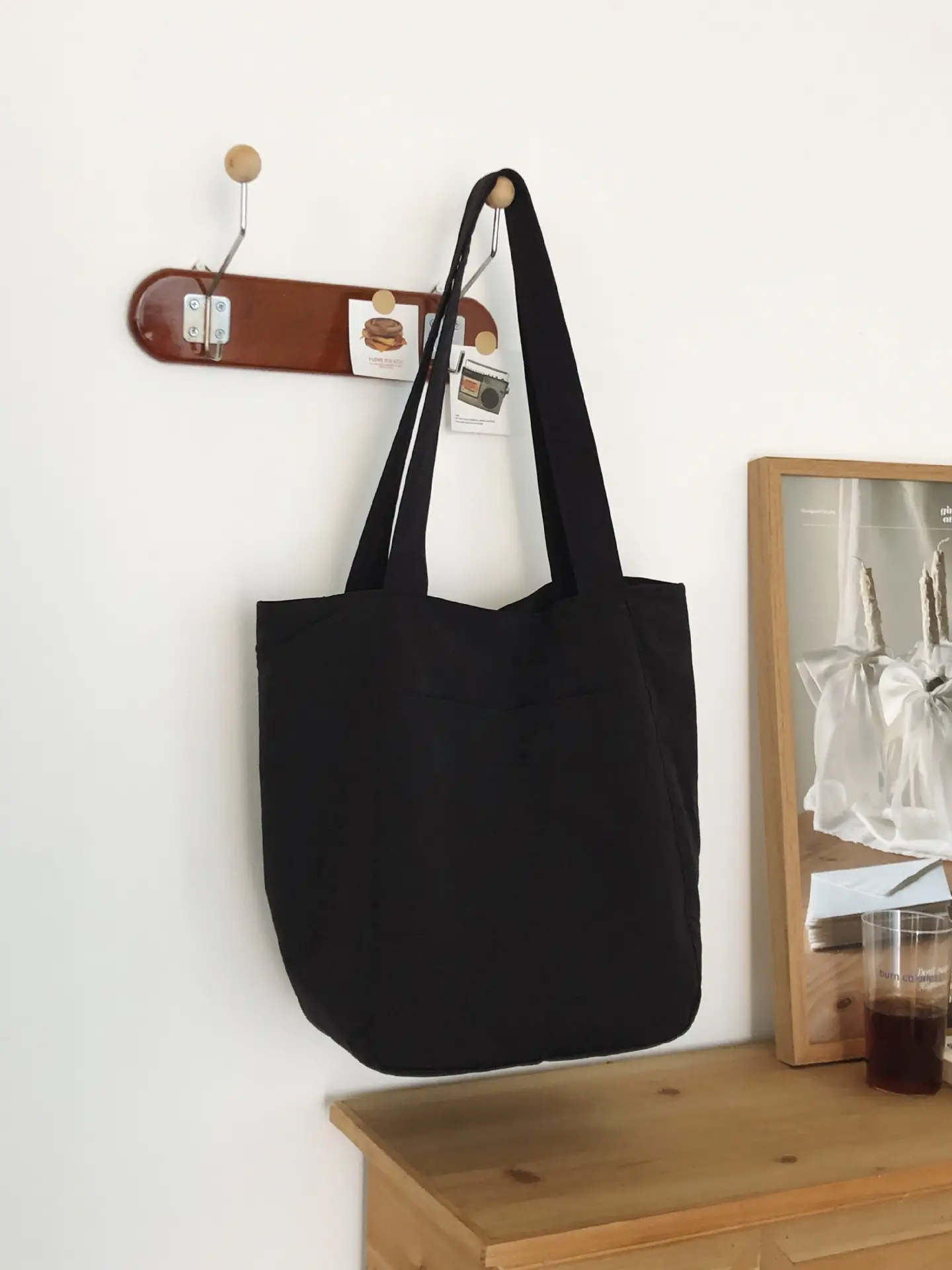 Women Nylon Shoulder Bag Brown Large Capacity - Image 8