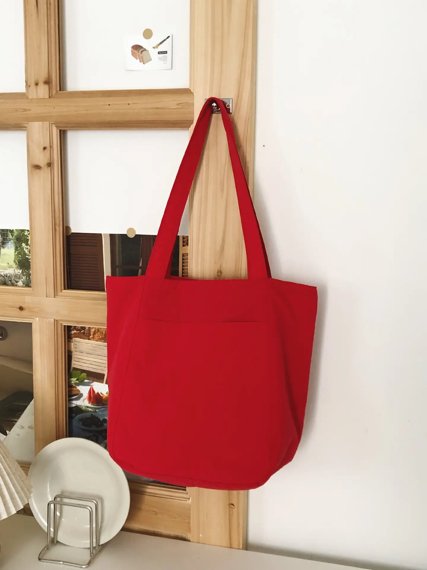 Women Nylon Shoulder Bag Brown Large Capacity - Image 10