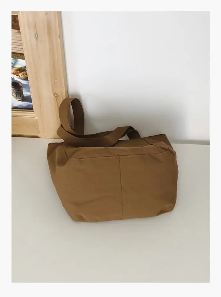 Women Nylon Shoulder Bag Brown Large Capacity — feature 34