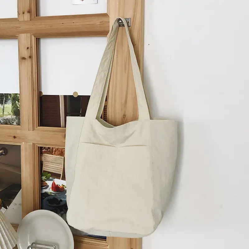 Women Nylon Shoulder Bag Brown Large Capacity - Image 2