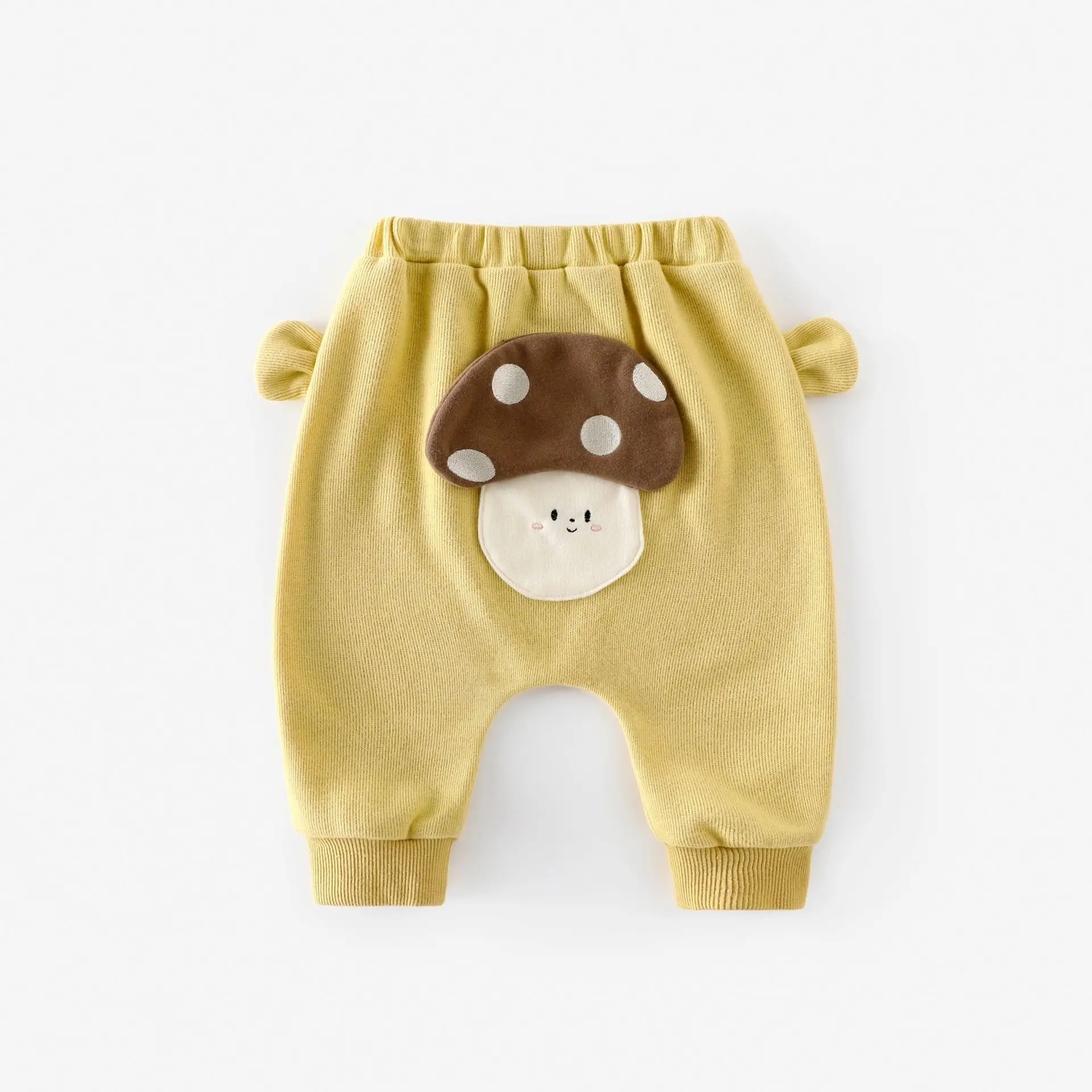 Baby Cartoon Long Sleeve T-Shirt Grey Beige Set - Image 4