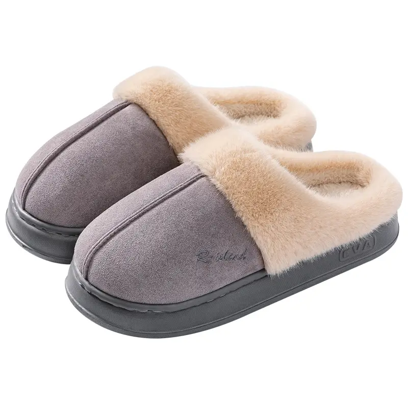 Men's Winter Outdoor Slippers with a Stepping-On-Clouds Feel, 2026 New Model, Indoor Home Thick-Soled Non-Slip Warm Slippers for Men