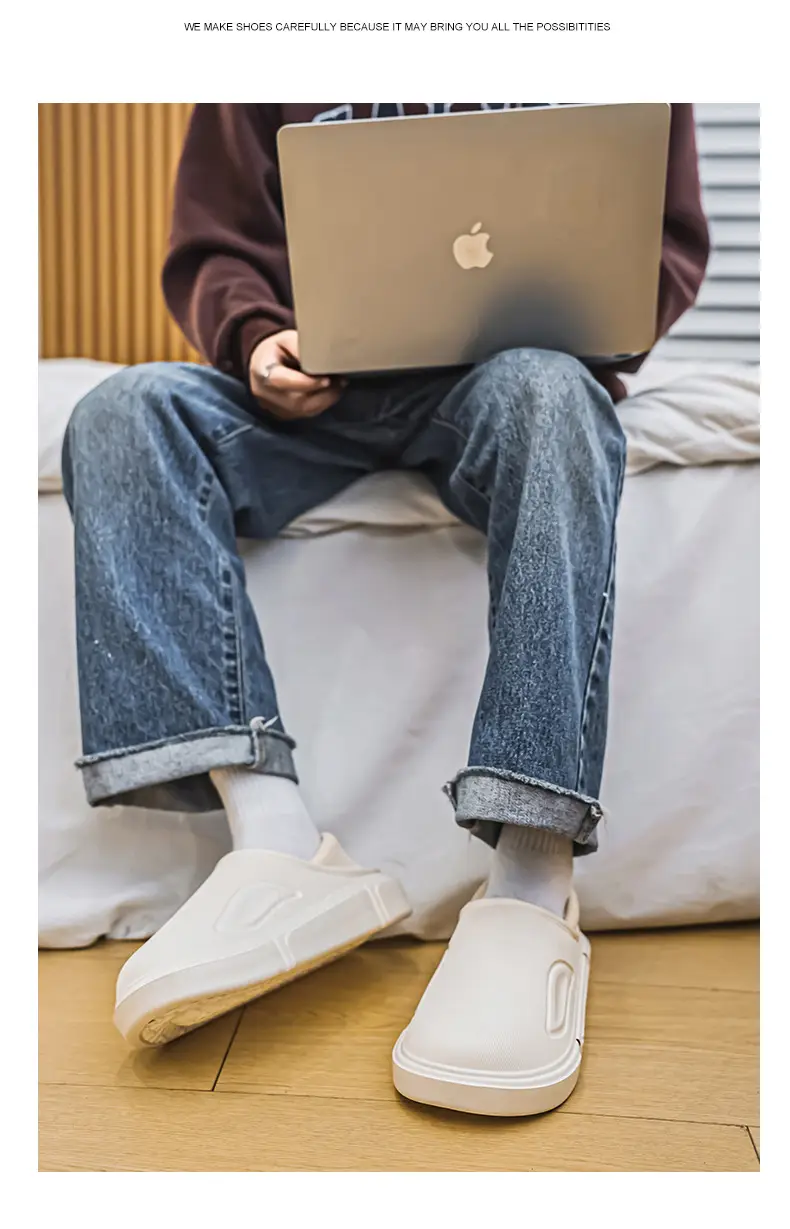 Men's Winter Cotton Slippers, Non-Slip Indoor Slippers with a Sense of Stepping on Shit, Baotou Cotton Slippers Fleece-Lined to Heattech and Prevent Cold at Home, Large Size Cotton Shoes — feature 14