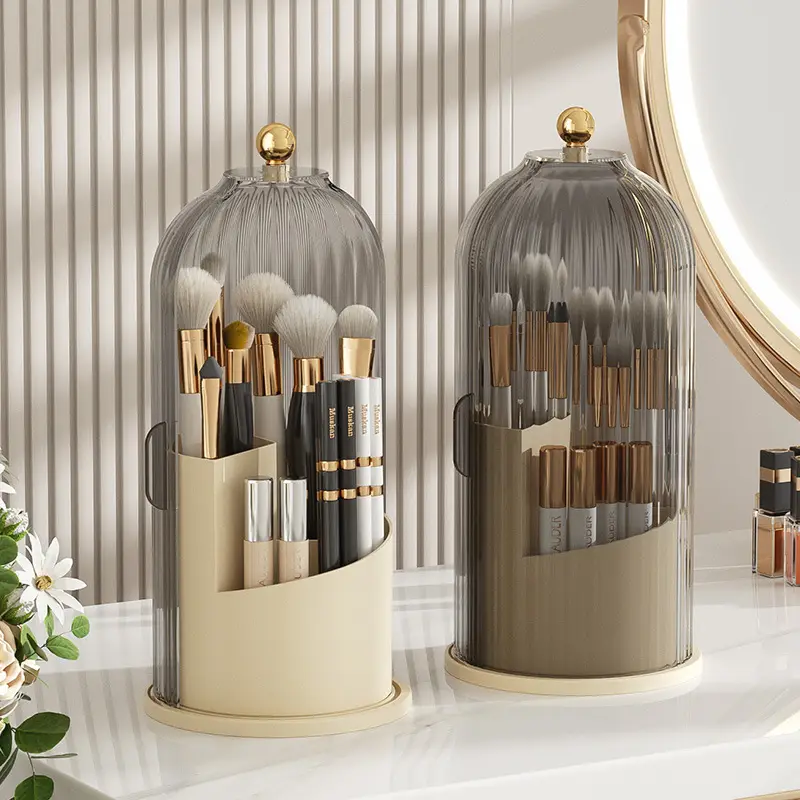 Transparent Makeup Storage Box with Glowing Handle - Image 8