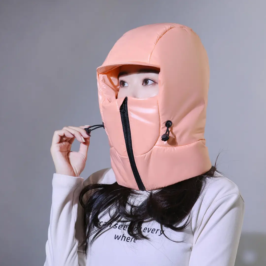 Winter Warm Hat for Women Riding Electric Bikes, Face Protection, Ear Protection, Neck Scarf, Integrated Thickeneded Lei Feng Hat, Outdoor Cold Protection Artifact — feature 10