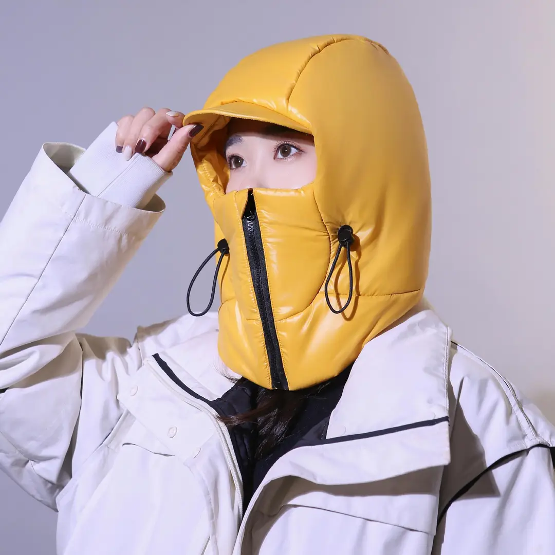 Winter Warm Hat for Women Riding Electric Bikes, Face Protection, Ear Protection, Neck Scarf, Integrated Thickeneded Lei Feng Hat, Outdoor Cold Protection Artifact — feature 6
