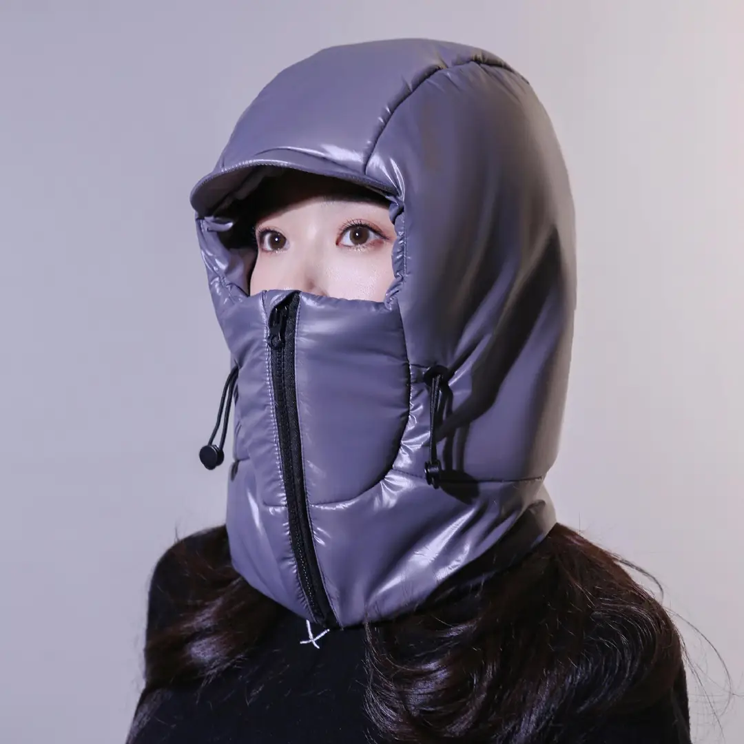 Winter Warm Hat for Women Riding Electric Bikes, Face Protection, Ear Protection, Neck Scarf, Integrated Thickeneded Lei Feng Hat, Outdoor Cold Protection Artifact — feature 8