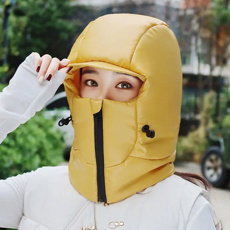 Winter Warm Hat for Women Riding Electric Bikes, Face Protection, Ear Protection, Neck Scarf, Integrated Thickeneded Lei Feng Hat, Outdoor Cold Protection Artifact — feature 9