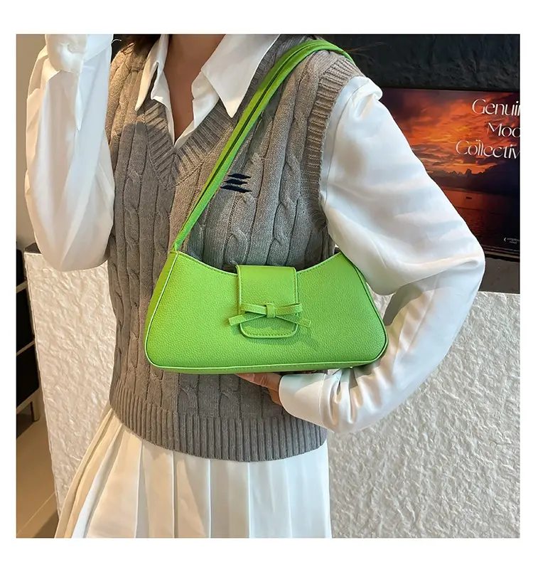 Green Nylon Shoulder Bag for Women 2025 Summer — feature 13