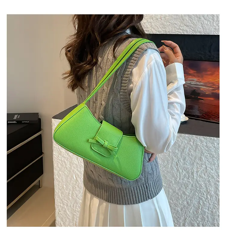 Green Nylon Shoulder Bag for Women 2025 Summer — feature 14