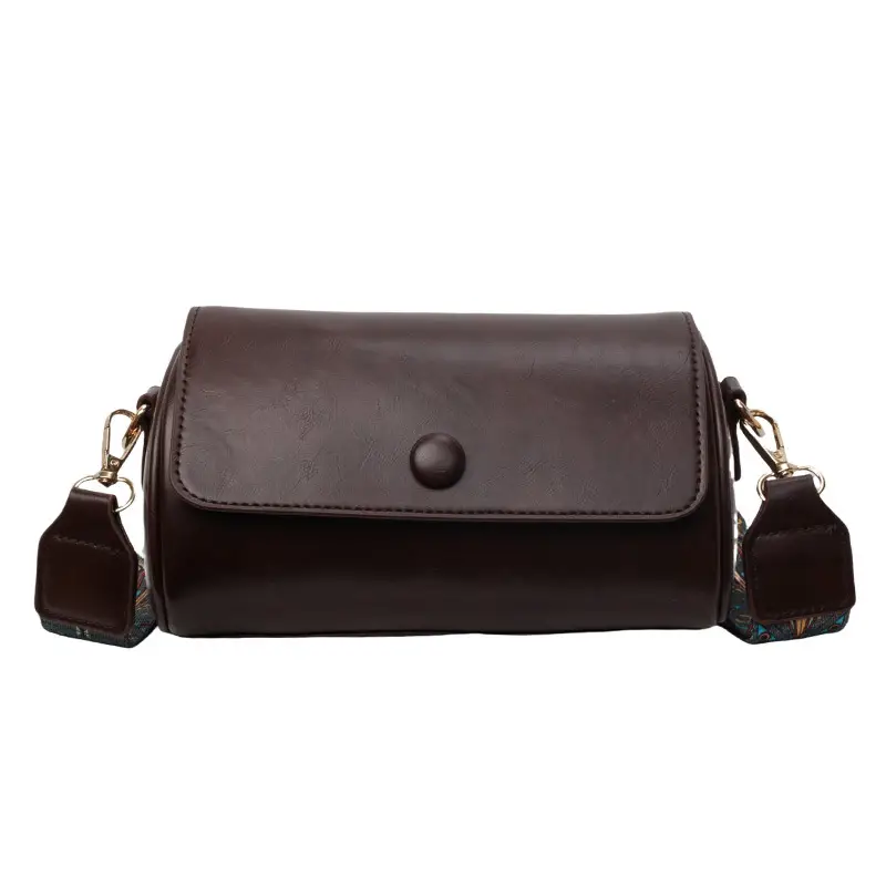 Women Crossbody Bag Brown Leather European American Retro Work 2025 - Image 10