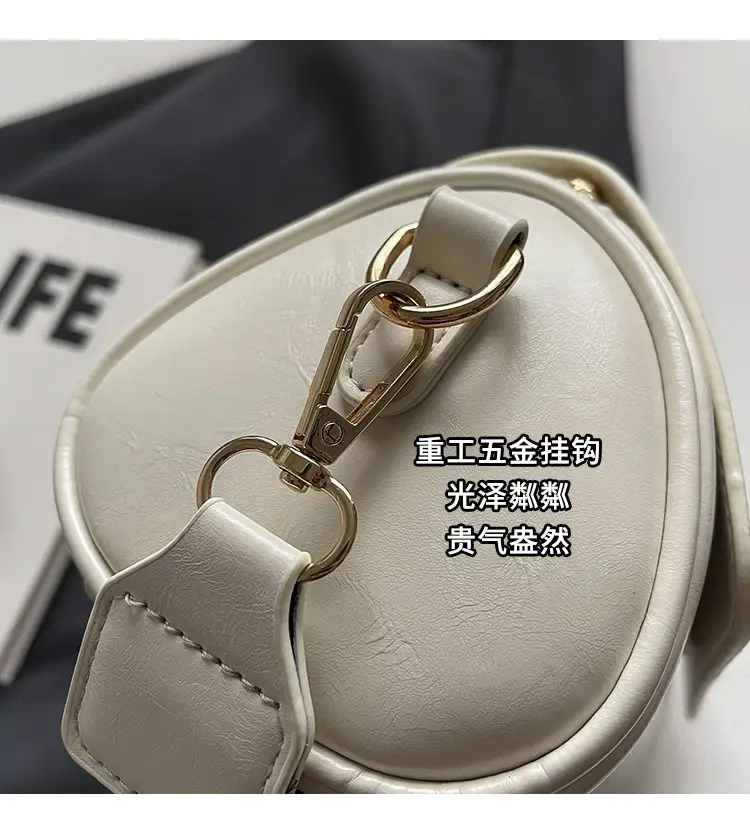 Women Crossbody Bag Brown Leather European American Retro Work 2025 — feature 8