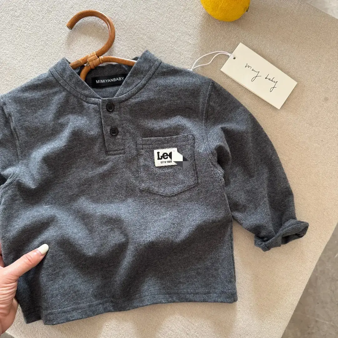 Children's Long Sleeve Polo T-Shirt 2025 Boys Pure Cotton - Image 2