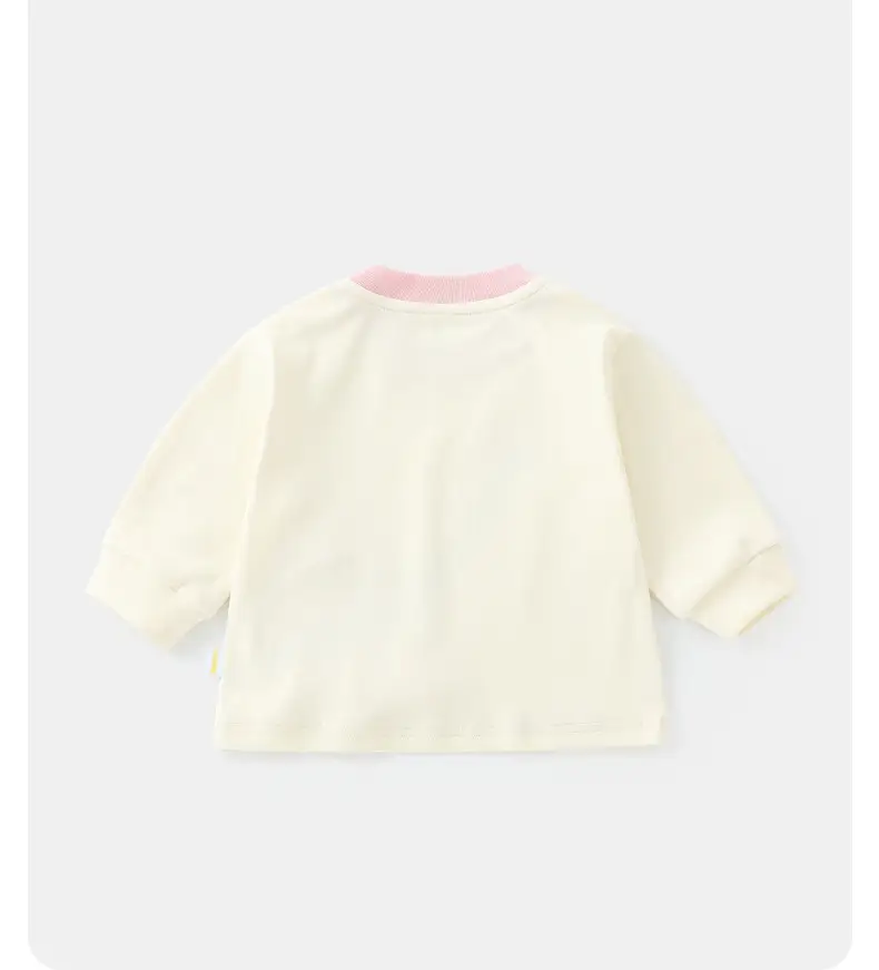 Duuduu Baby Girl Long Sleeve T-Shirt Cream Blue — feature 26