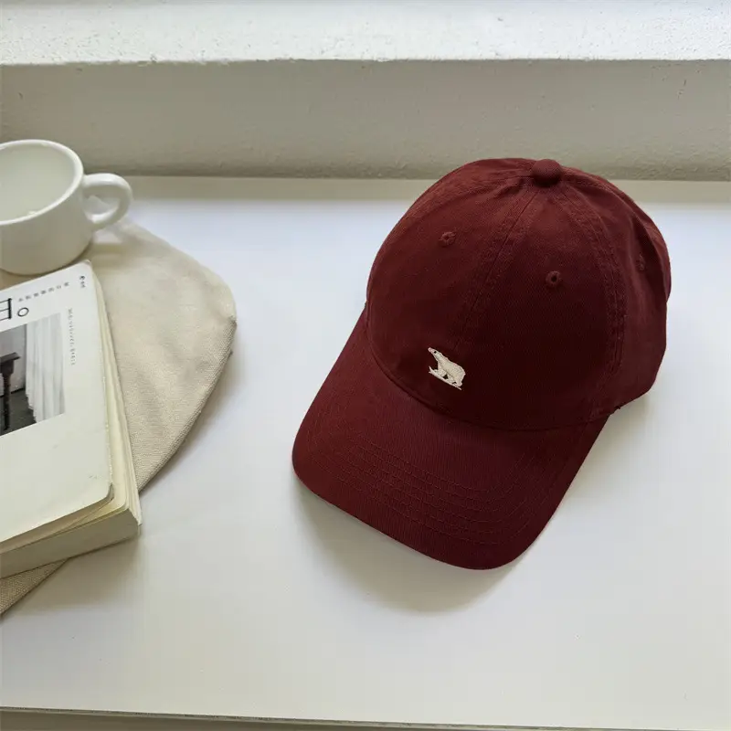 Women's Maroon Baseball Cap 2025 Wide Bristle - Image 5