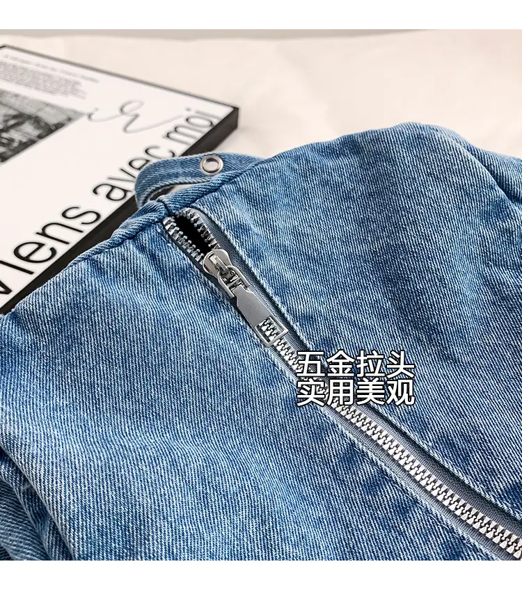 Korean Style Blue Denim Tote Bag for Women — feature 8