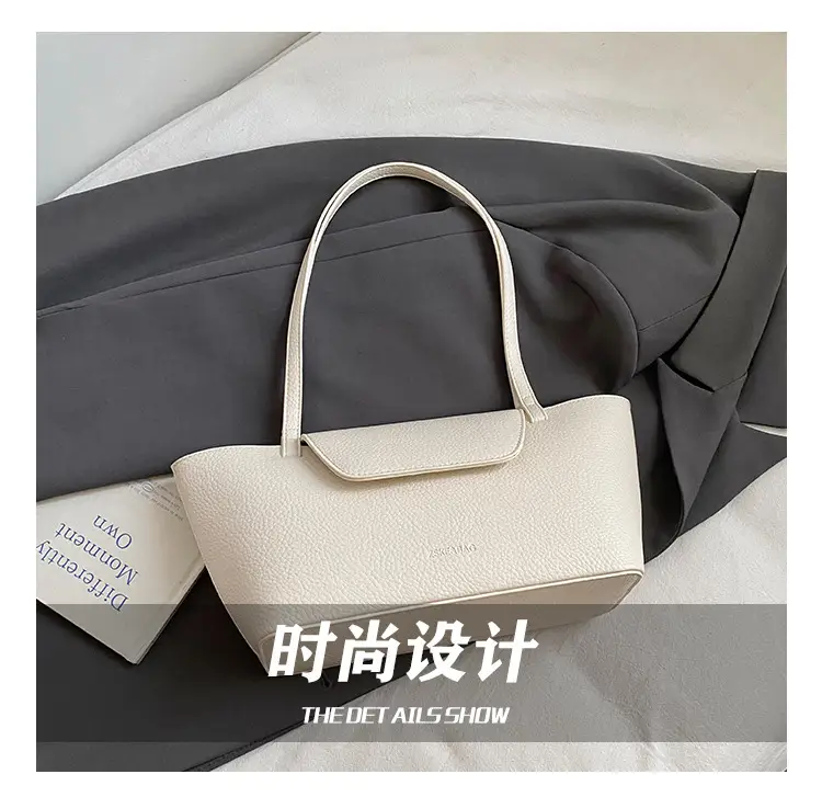 Women Pebbled Leather Tote Bag with Matching Small Shoulder Bag 2026 — feature 4