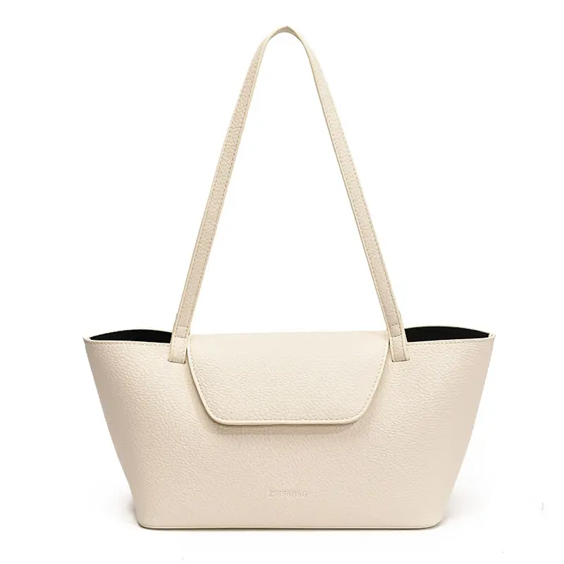Women Pebbled Leather Tote Bag with Matching Small Shoulder Bag 2026 - Image 4