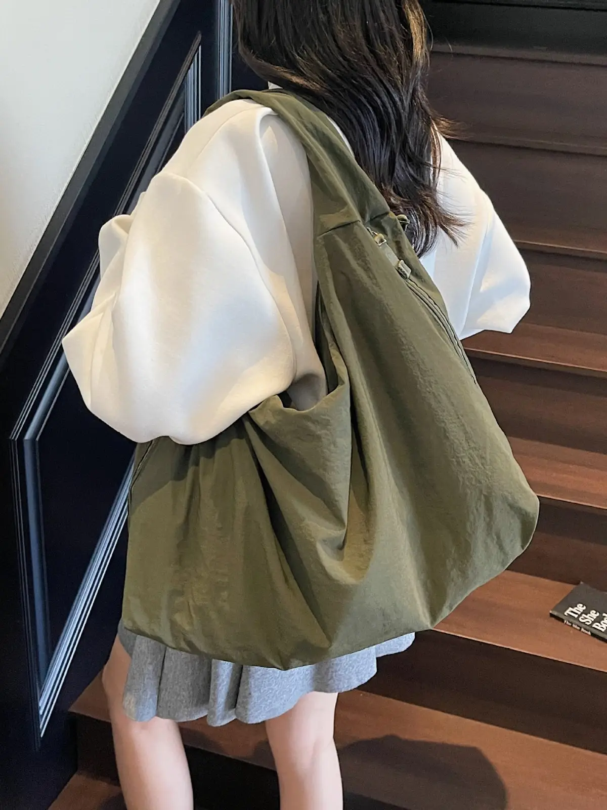 Cross-Border Canvas Large Capacity Commuter Bag Women - Image 9