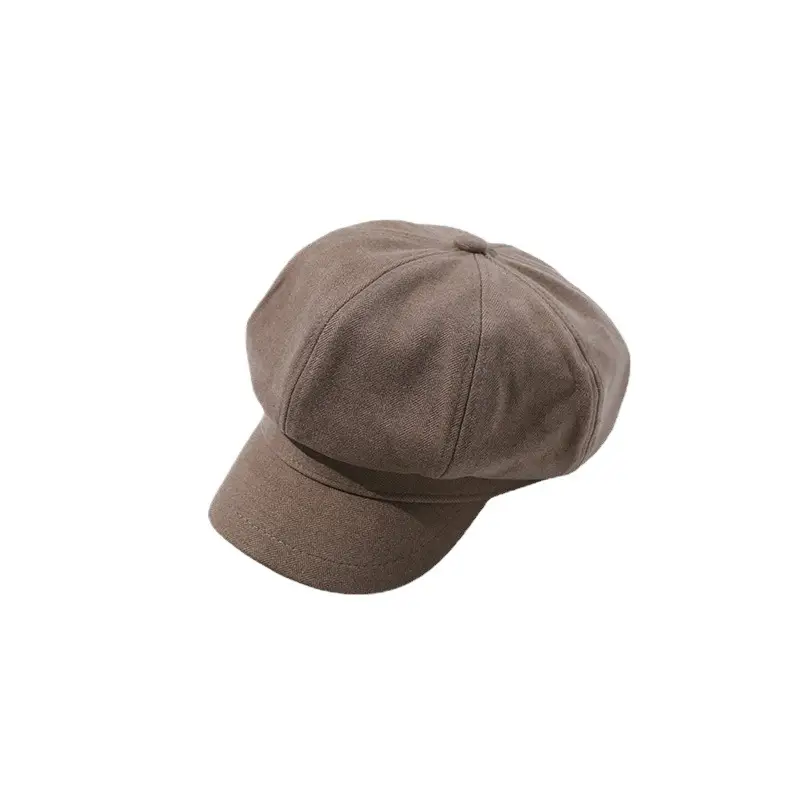 Solid Color Octagonal Beret Hat 2025 New - Image 9