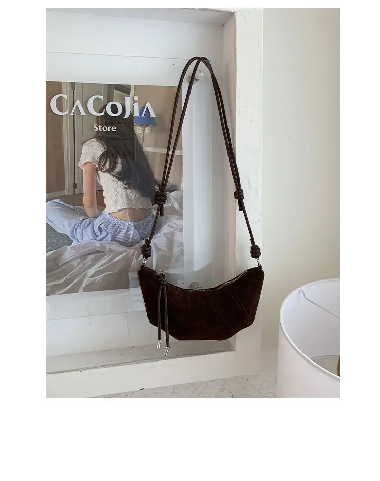 Brown Crossbody Bag for Women 2025 New High-End Frosted — feature 6
