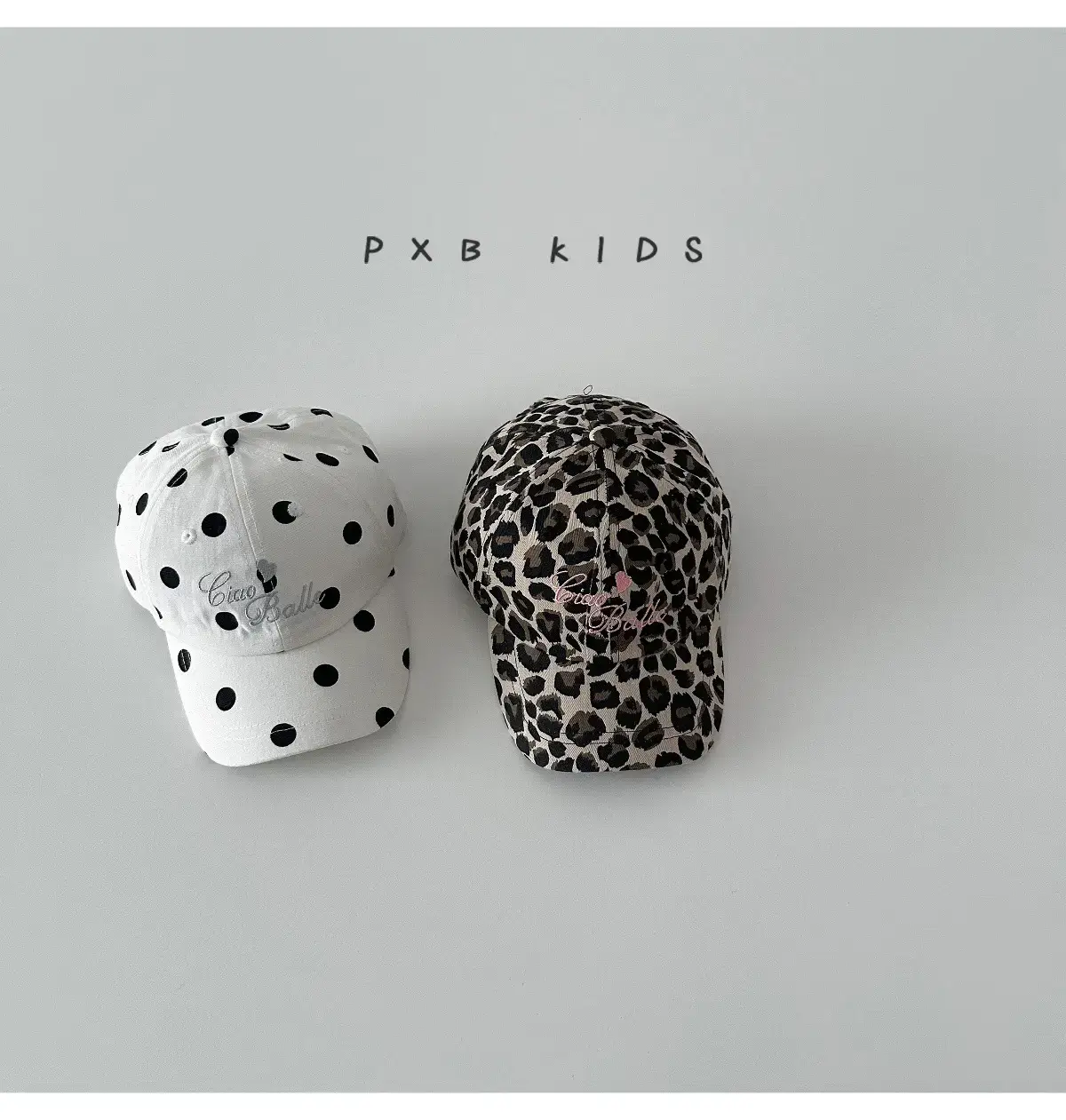 Kids Baseball Caps Polka Dot & Leopard Print Spring Autumn — feature 2