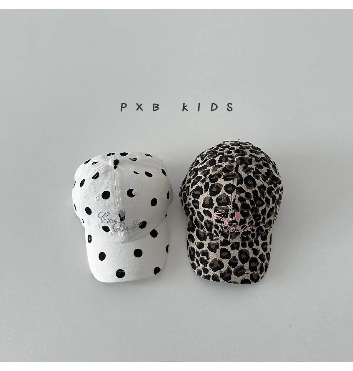 Kids Baseball Caps Polka Dot & Leopard Print Spring Autumn — feature 4