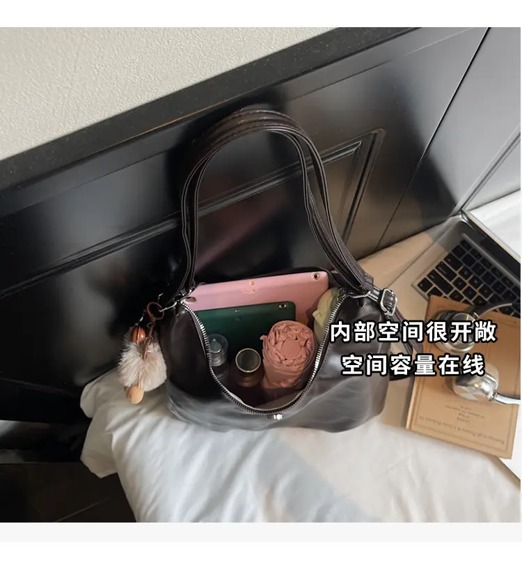 Retro Korean Style Large Brown Tote Bag for Women — feature 10
