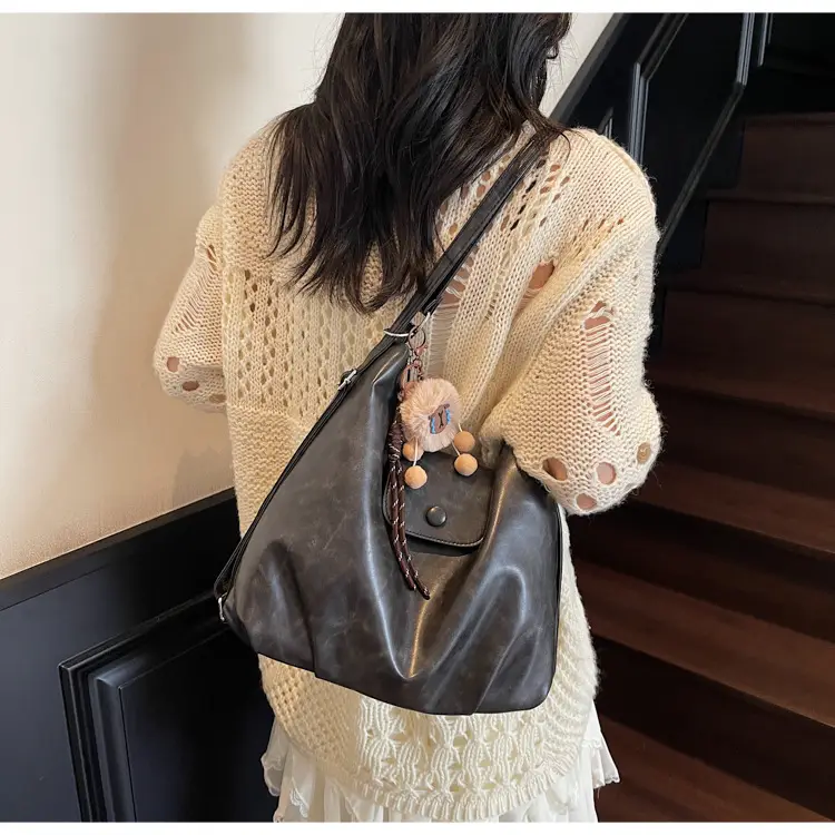 Retro Korean Style Large Brown Tote Bag for Women — feature 23
