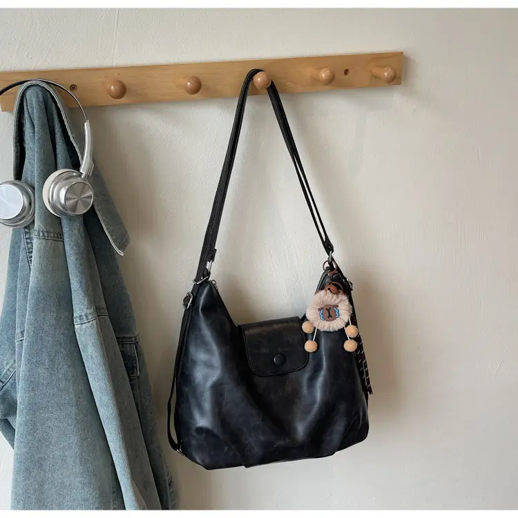 Retro Korean Style Large Brown Tote Bag for Women — feature 32