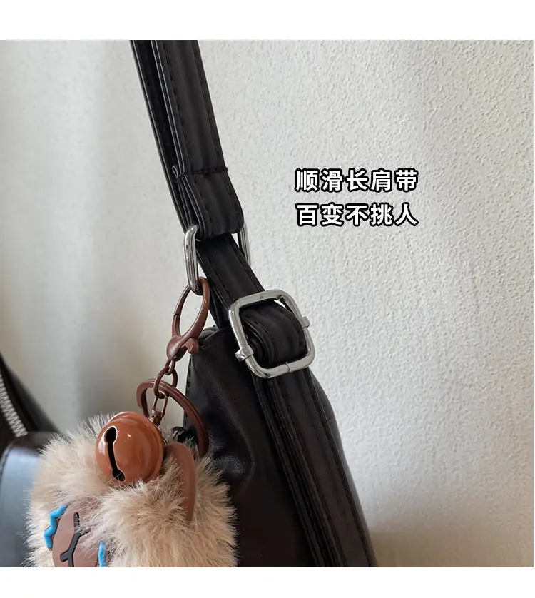 Retro Korean Style Large Brown Tote Bag for Women — feature 4