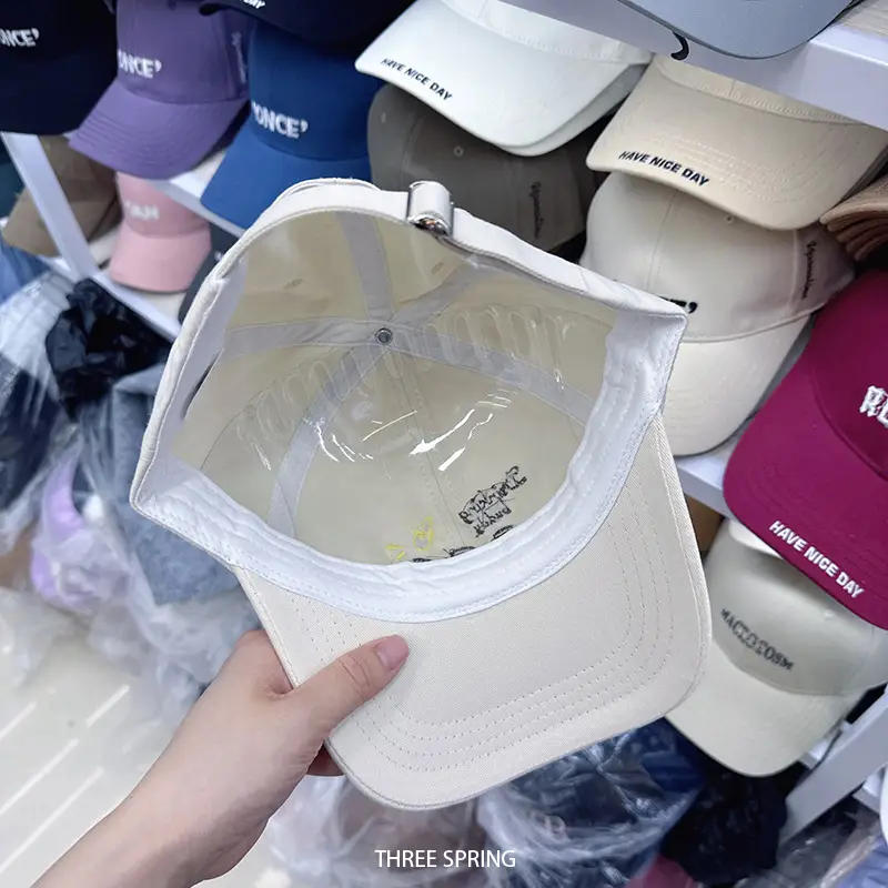 Women Blue Embroidered Baseball Cap Large Head Circumference — feature 3
