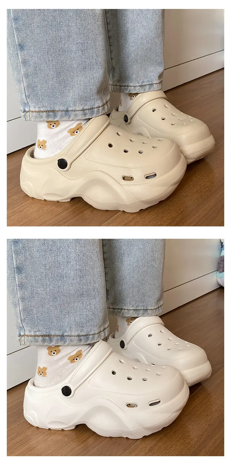Arch Support Spring and Summer New Versatile Sandals for Commuting and Heightening Outer Wear Eva Breathable Non-Smell Hole Shoes for Women — feature 10