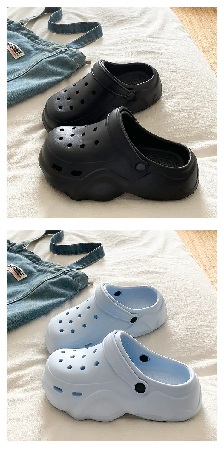 Arch Support Spring and Summer New Versatile Sandals for Commuting and Heightening Outer Wear Eva Breathable Non-Smell Hole Shoes for Women — feature 17