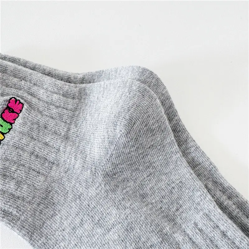 Cityboy Socks Men's Korean Style Ins Trendy Embroider Stylish Colorfulful Letter Accent High Street Skateboarding Sports Mid-Calf Socks — feature 21