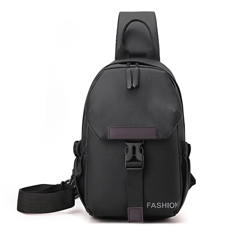 Men's Grey Crossbody Backpack with Adjustable Strap - Image 3