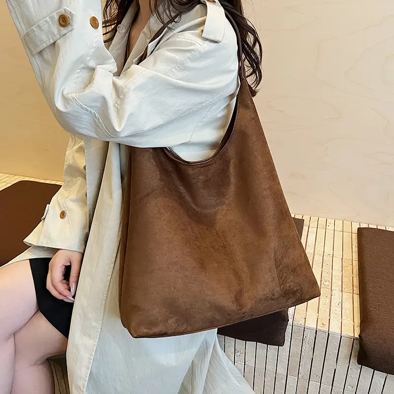 Retro Brown Women Shoulder Tote Bag 2025 luggage and leather goods - Image 6