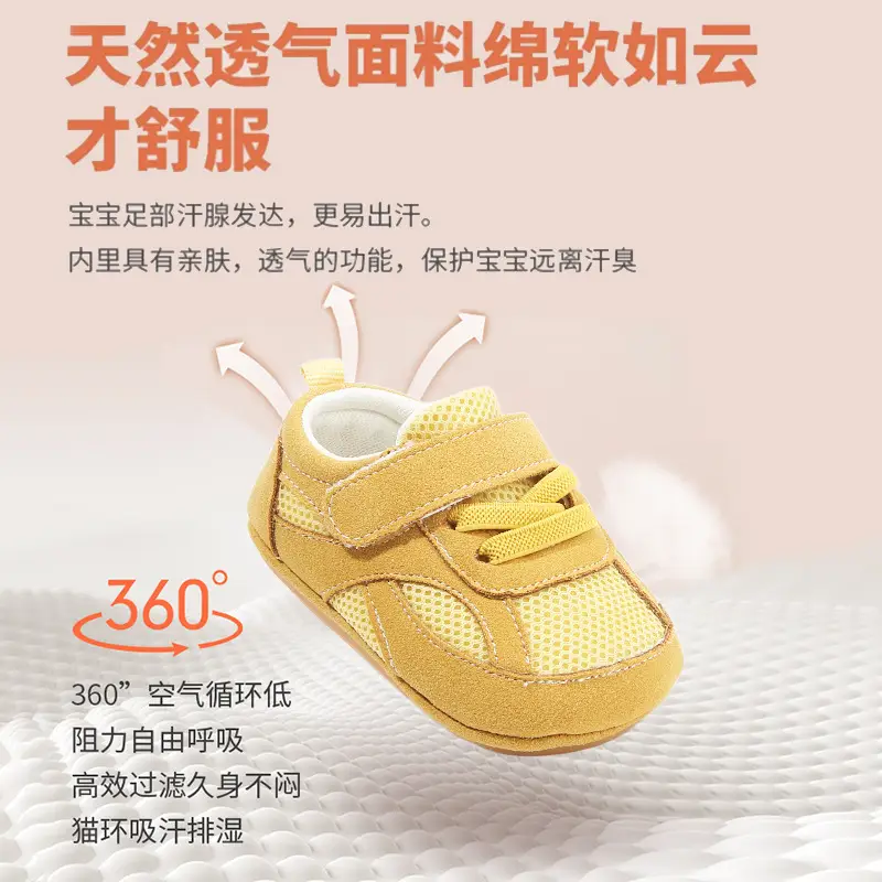New 0 to 1 Year Old Baby Shoes Soft Sole Baby Toddler Shoes for Men 6-8-12 Months Infants and Girls Spring & Fall Models