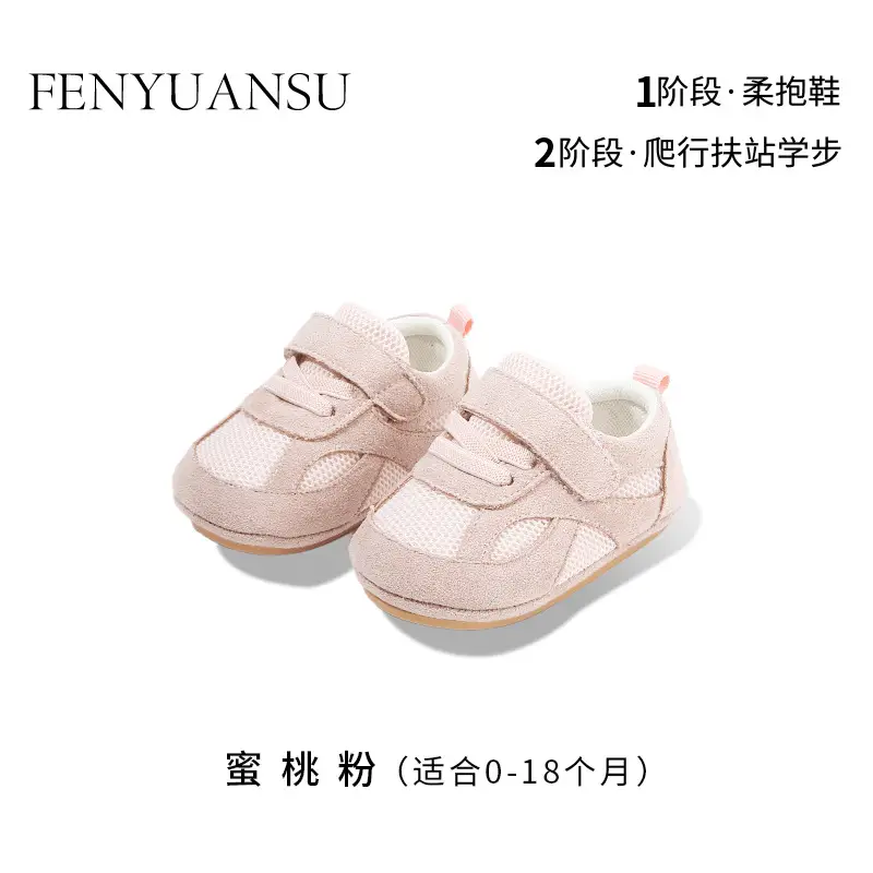 New 0 to 1 Year Old Baby Shoes Soft Sole Baby Toddler Shoes for Men 6-8-12 Months Infants and Girls Spring & Fall Models