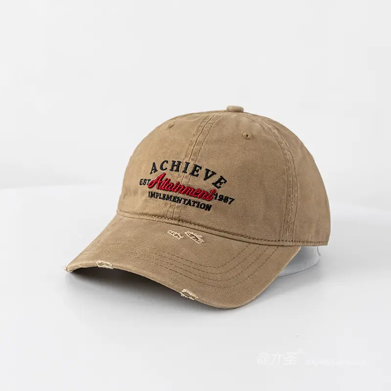 Korean Letter Embroidery Wash Cap for Women Men — feature 5