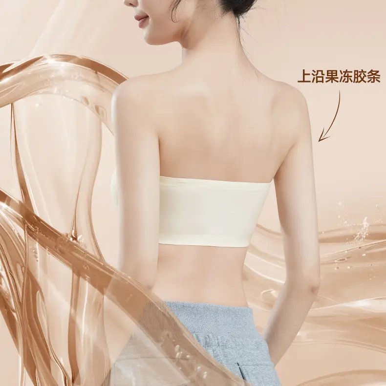 102 Summer Seamless Non-Slip Invisible Thin Strapless Bra for Women with Small Bust, Push-Up Bra, Tube Top — feature 28