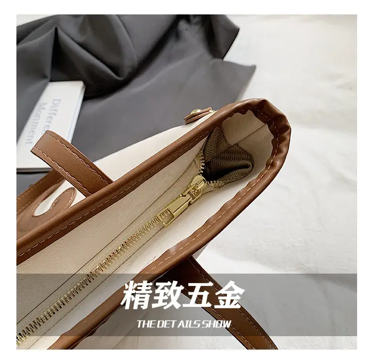 Cross-Border 2026 Tan Embroidered Shoulder Bag for Women — feature 10