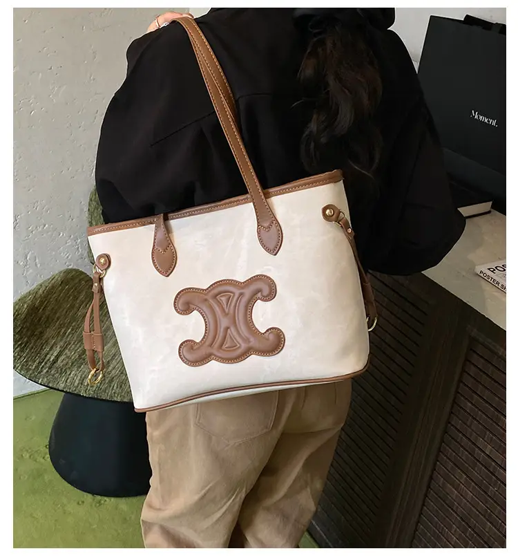 Cross-Border 2026 Tan Embroidered Shoulder Bag for Women — feature 2