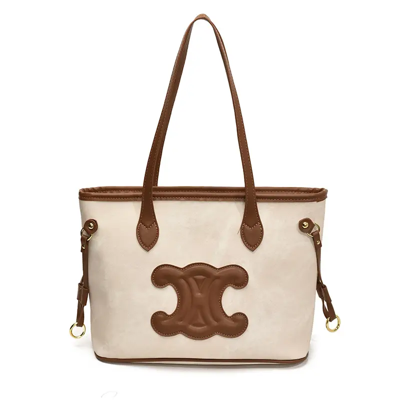 Cross-Border 2026 Tan Embroidered Shoulder Bag for Women